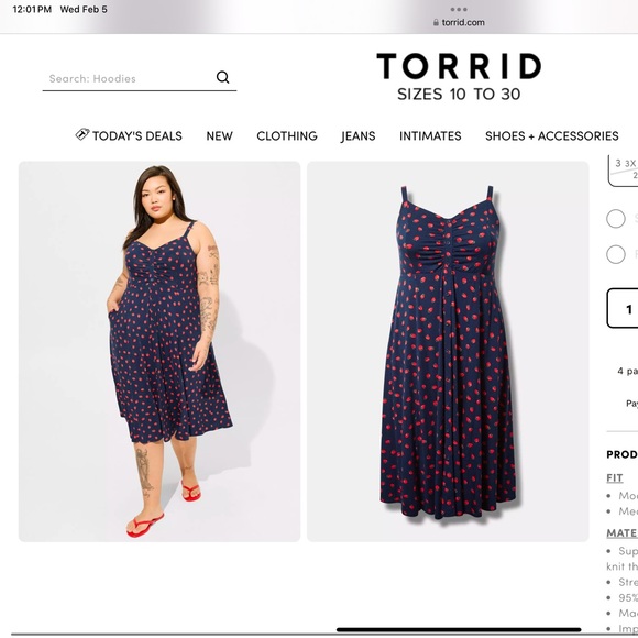 torrid Dresses & Skirts - TORRID MIDI super soft button-front dress 
Color GREY
Size 1X